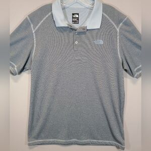 The North Face FlashDry Polo Shirt Light Blue Gray Men’s Large
